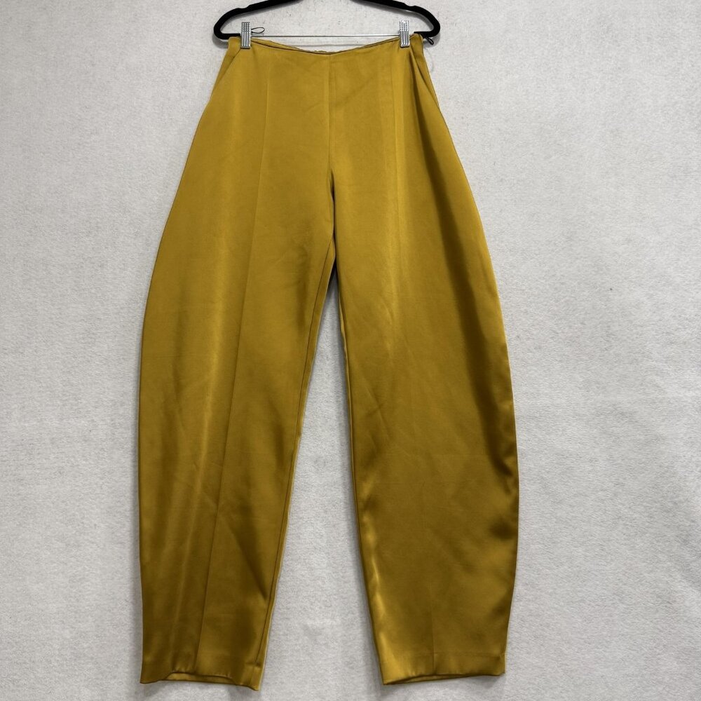 Zara Mustard Yellow Wide Leg Pants